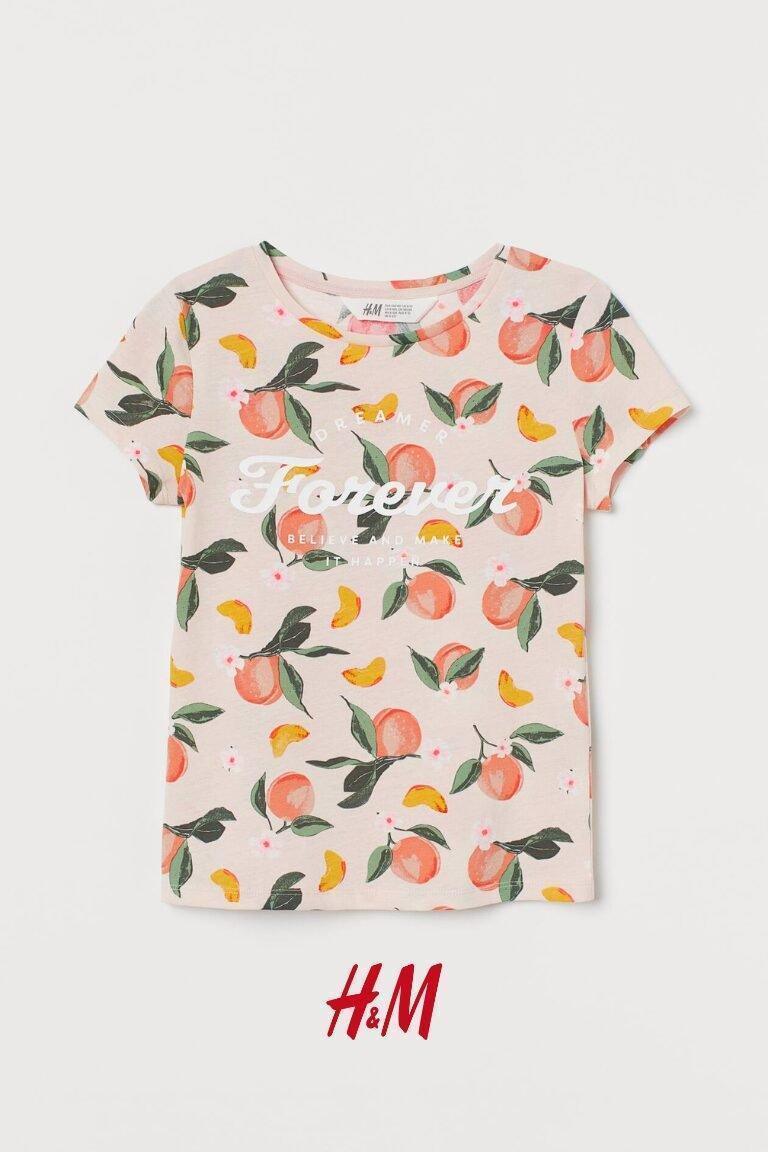 Printed Jersey Top