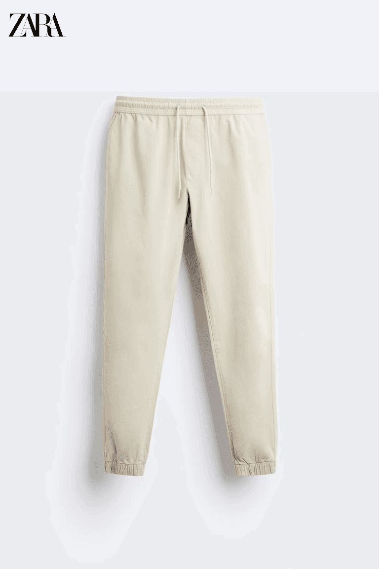 Jogger waist trousers