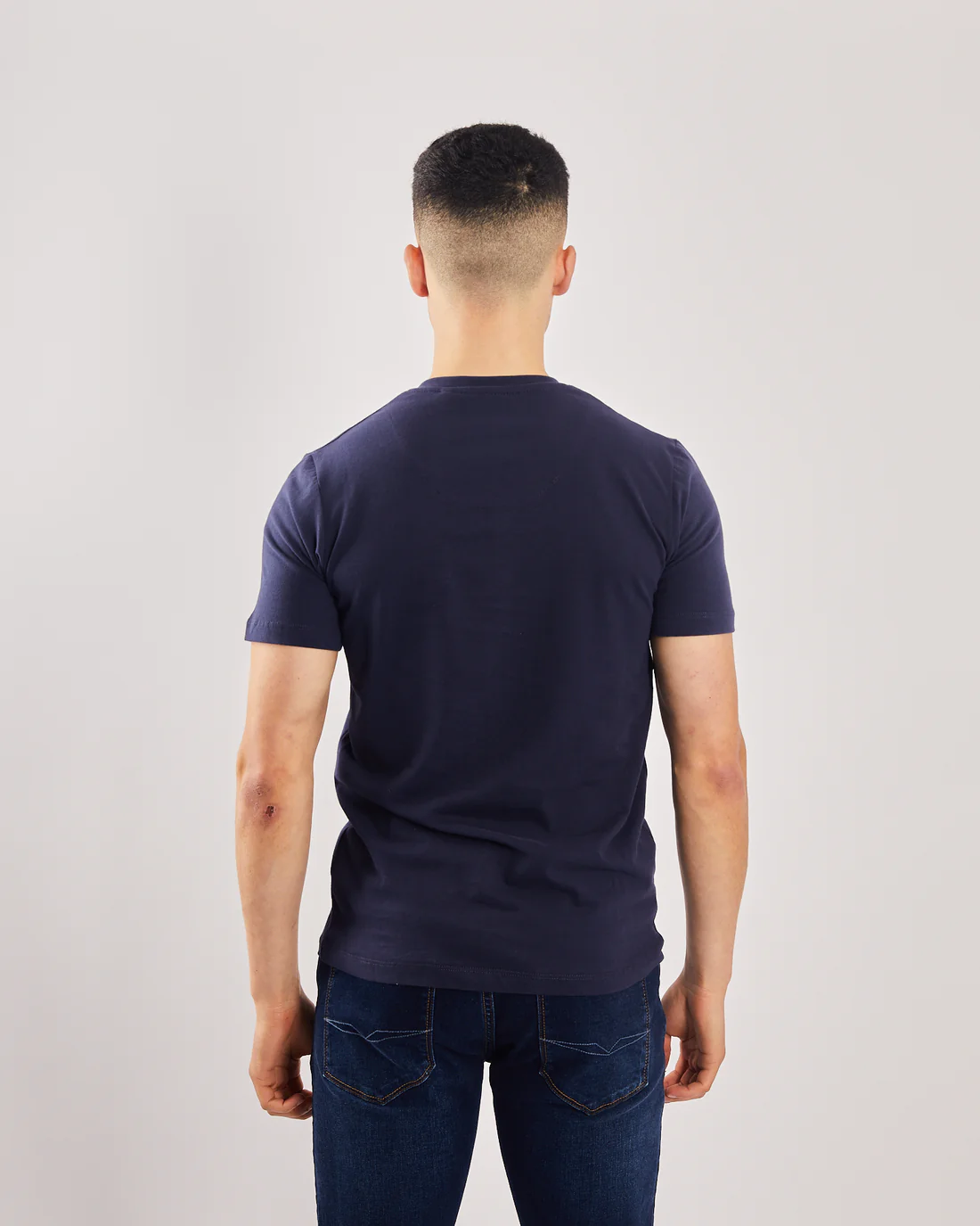 DEISEL Basic Oakley V Neck Navy Iris Tee