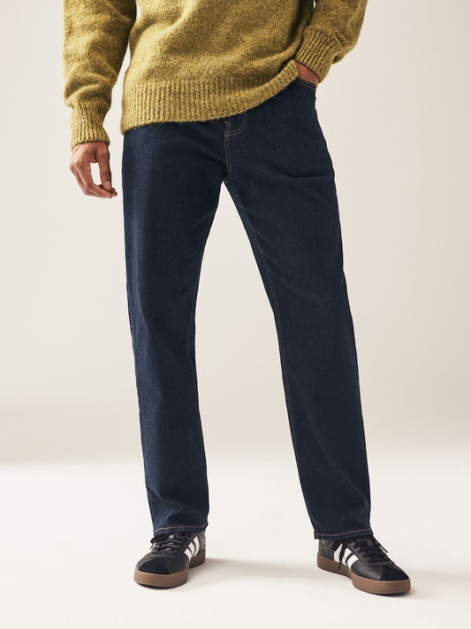 Indigo Rinse Classic Stretch Relaxed Fit Jeans
