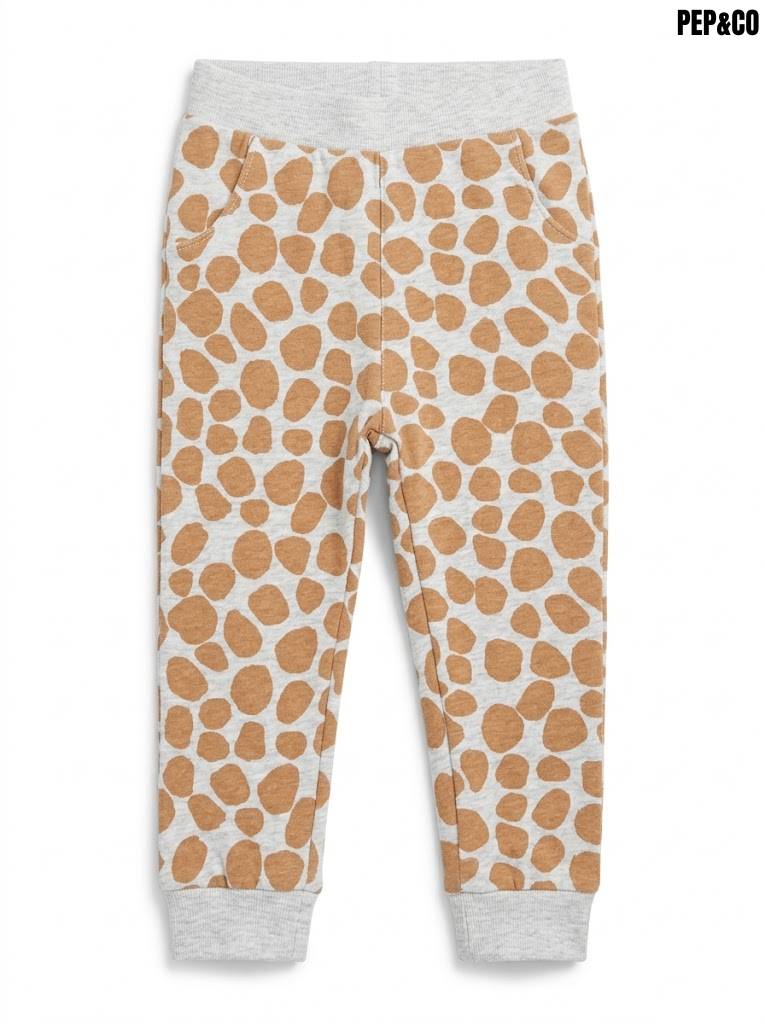 PEP&CO Kids Giraffe Animal Print Casual Fleece Jogger Pants | SM GARMENTS