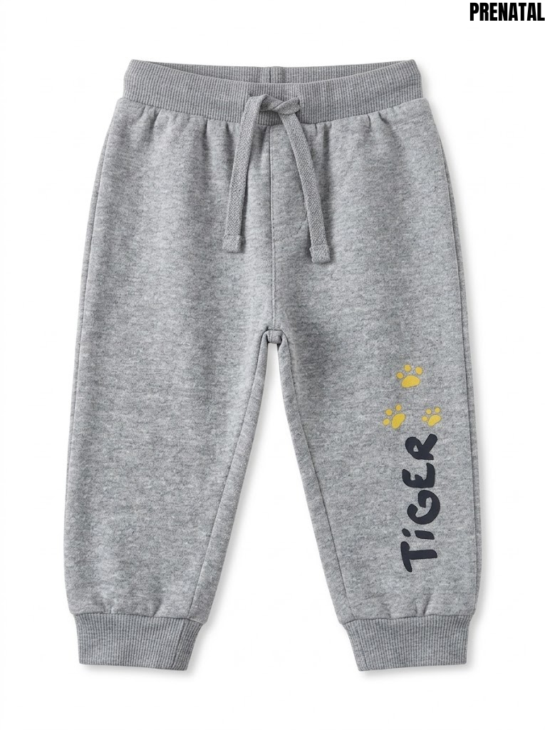 Prenatal Boys Heather Grey "Tiger" Graphic Casual Jogger Pants| SM GARMENTS