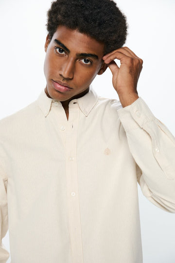SPF Striped Oxford Shirt