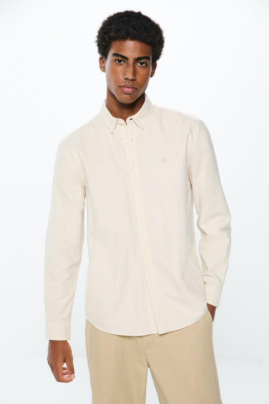 SPF Striped Oxford Shirt