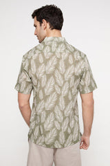 Milano Printed Slub Shirt