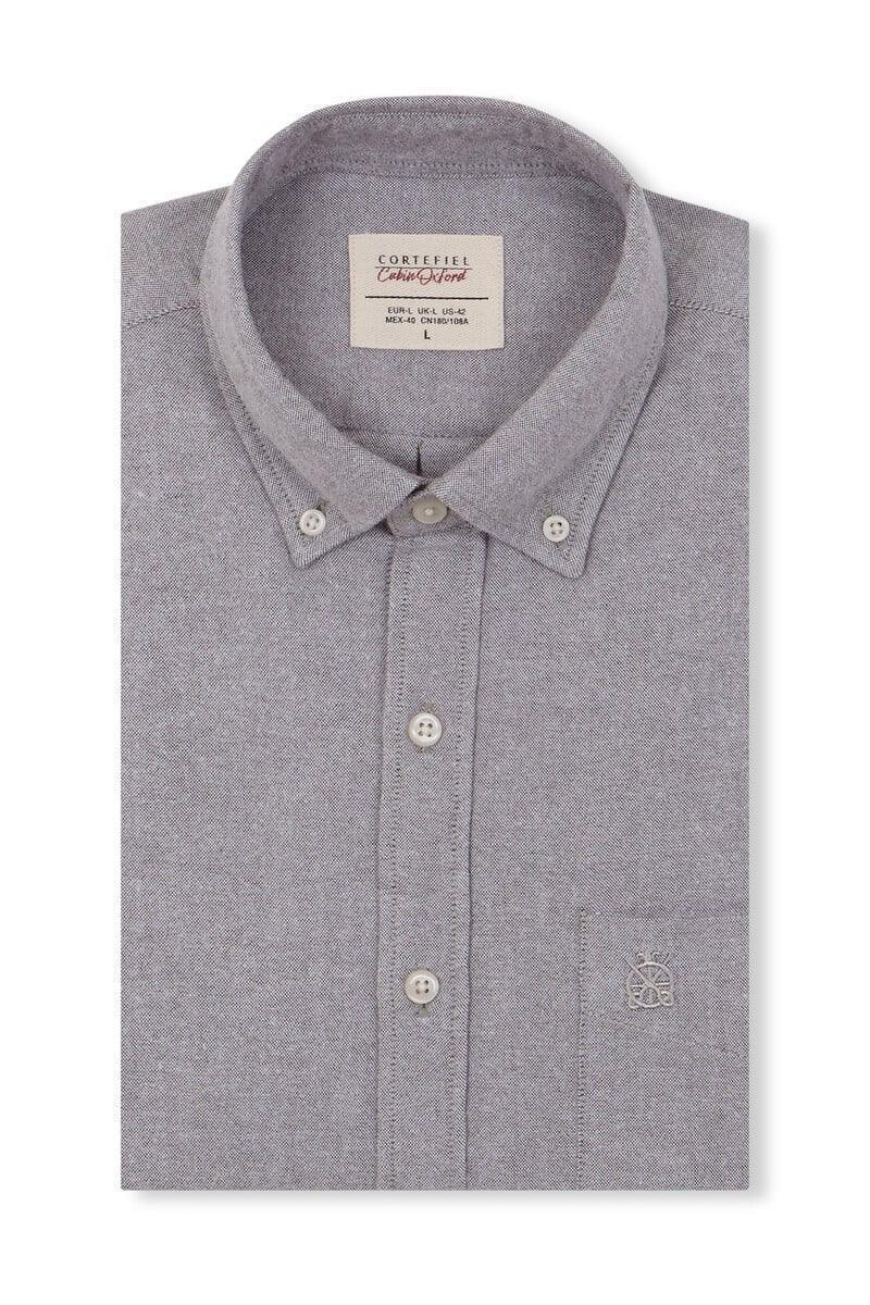 Plain Brushed Oxford Shirt