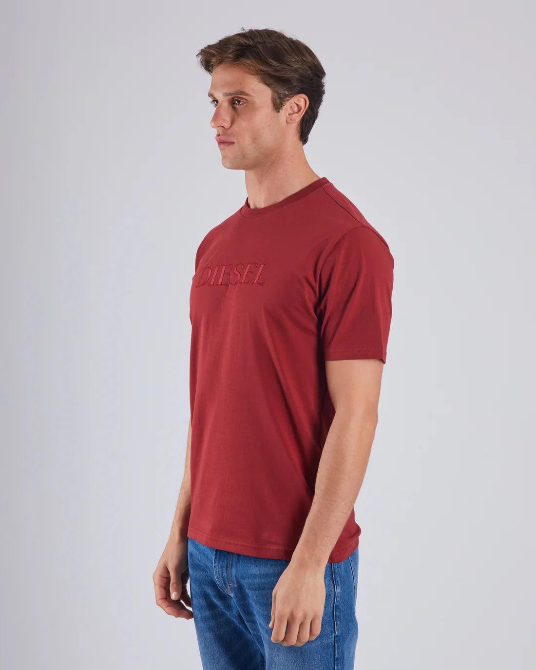 DIESEL PEARSON TEE HAVANA RED