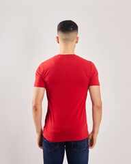DEISEL Basic Oakley V Neck Barbados Cherry Tee