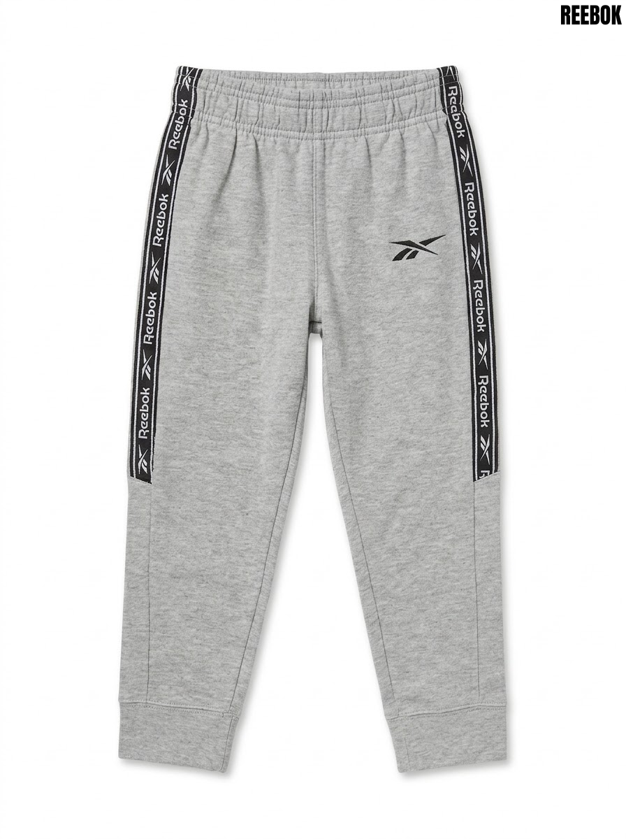 Boys Branded Heather Grey Side-Taping Casual Athletic Jogger Pants| SM GARMENTS