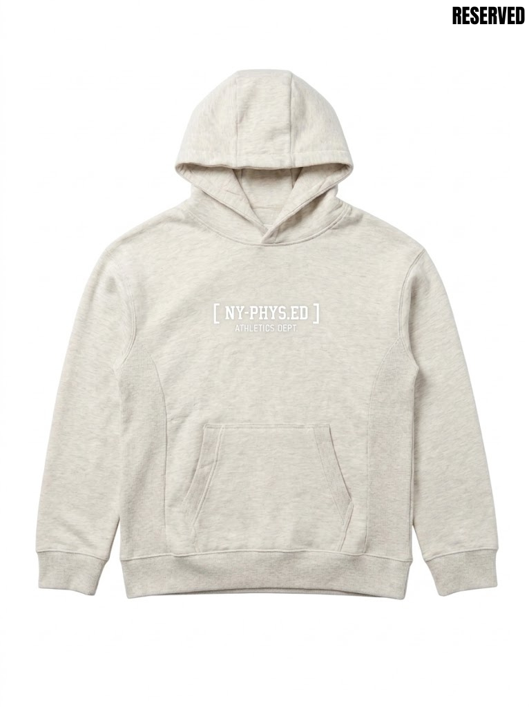 Reserved Boys Heather Grey NY-PHYS.ED Graphic Fleece Pullover Hoodie| SM GARMENTS