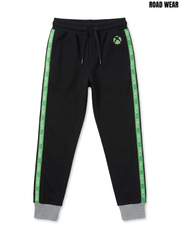 Roadwear Boys Black Gaming Side-Stripe Casual Jogger Pants| SM GARMENTS
