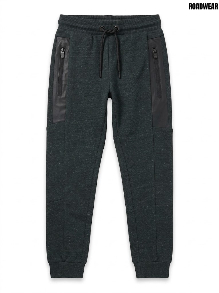 Boys' Dark Charcoal Heather Fleece Active Jogger Pants