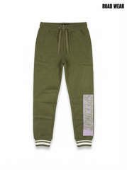 Boys' Graphic Fleece Joggers – Olive Green