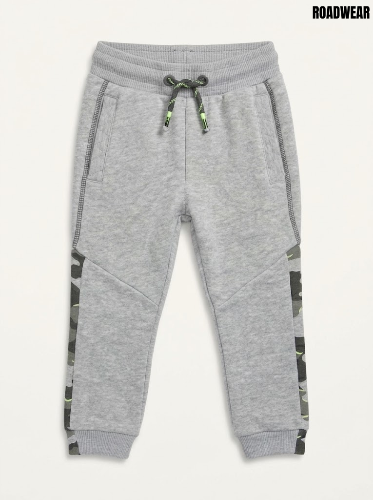 Roadwear Boys Heather Grey and Camo Side-Panel Casual Jogger Pants| SM GARMENTS