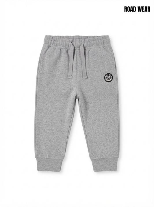 Boys' Grey Fleece Joggers – Comfortable Casual Sweatpants