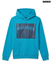 Road Wear Boys Bright Blue Fleece Pullover Hoodie with DREAM EARTH Graphic| SM GARMENTS