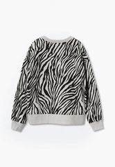 MNG Girls Zebra Print Sweat Shirt