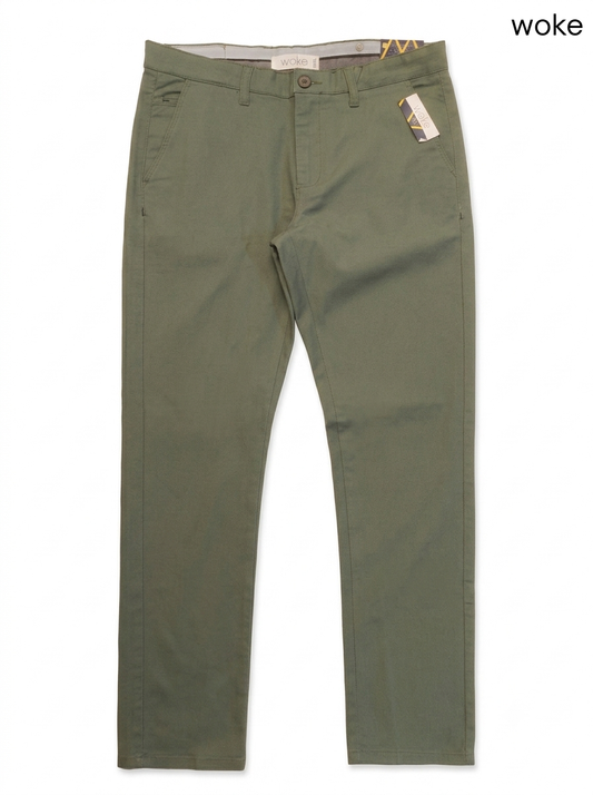 Woke Men Slim Fit Cotton Chino