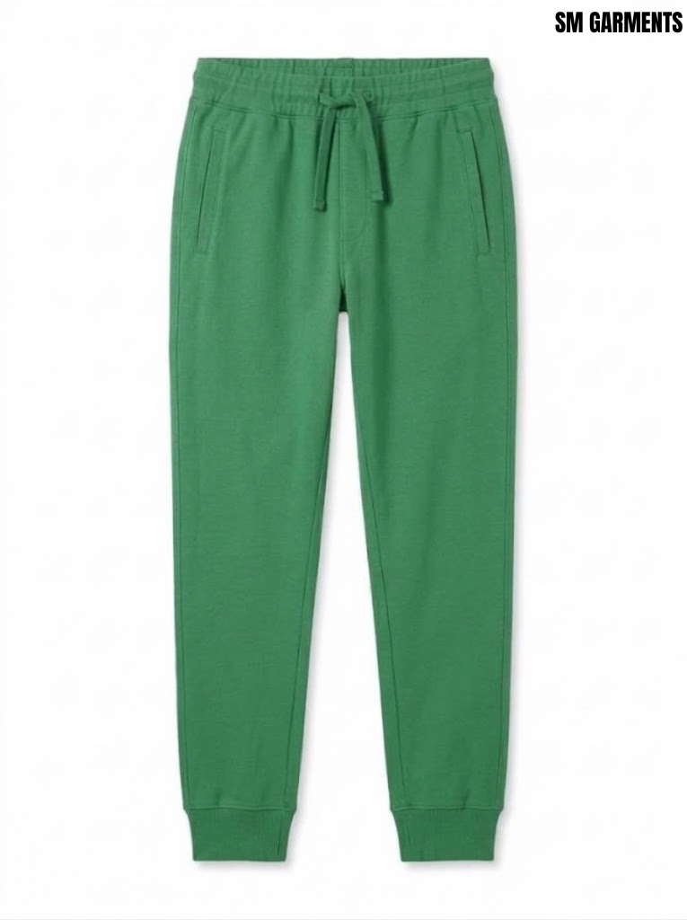 Boys Branded Green Casual Athletic Jogger Pants| SM GARMENTS