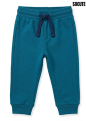 Boys' Teal Blue Fleece Jogger Pants