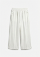 XINYASHIBEINI WOMENS CREAM RELAXED FIT TROUSER
