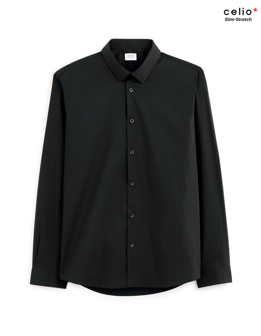 Celio Men Slim Fit Stretch Cotton Shirt