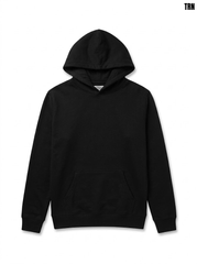Boys' Classic Solid Black Fleece Pullover Hoodie