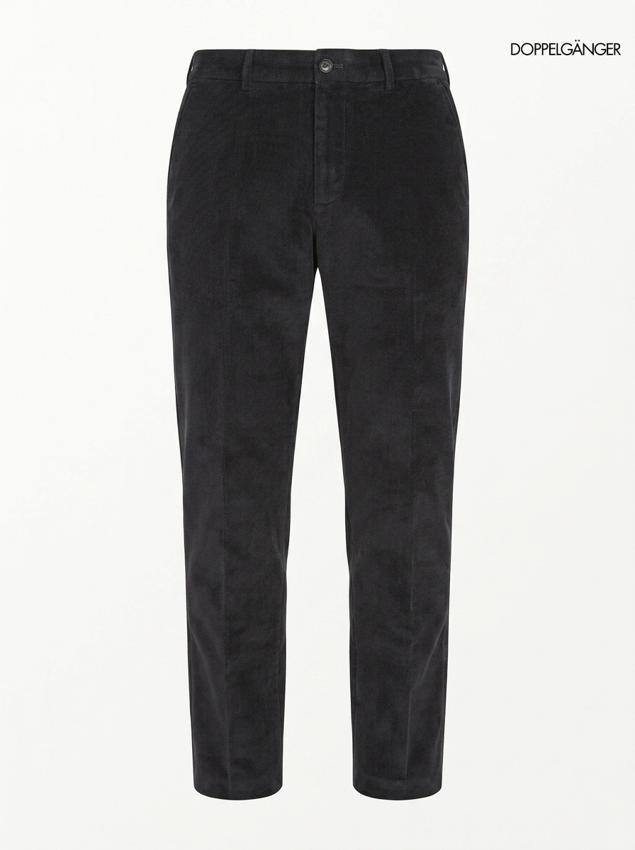 Doppelganger Men's Comfort Fit Velvet Trousers