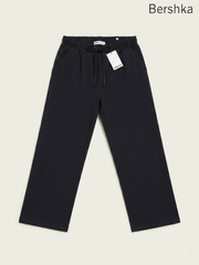 Bershka Relaxed-Fit Drawstring Trousers