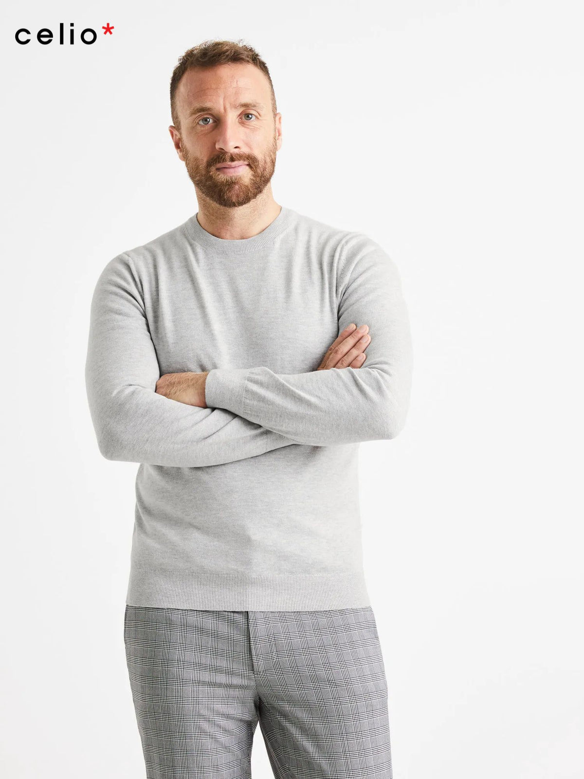 CELIO Plain Vecrewflex Sweater