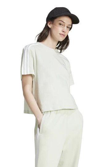 Women Essentials 3-Stripes Single Jersey Crop Top