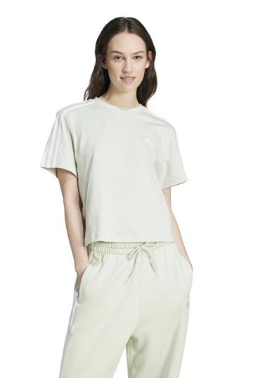 Women Essentials 3-Stripes Single Jersey Crop Top