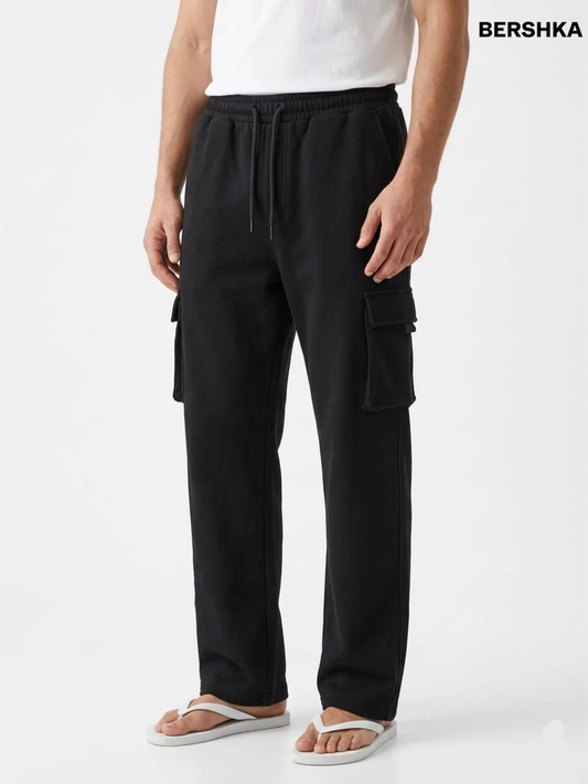 Bershka Men Cargo Relaxed Fit Trouser
