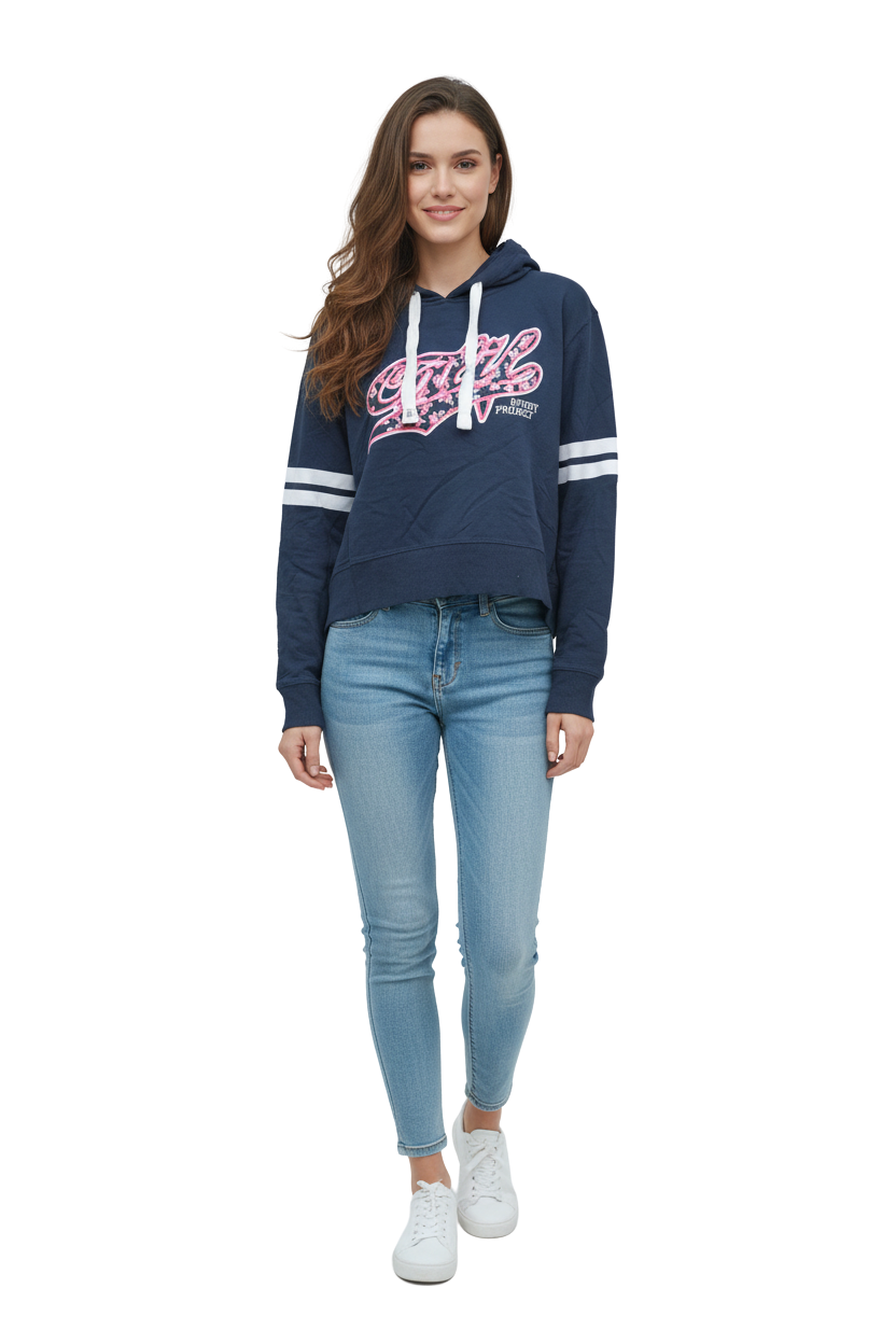 WOMENS CROP STYLE HOODIE