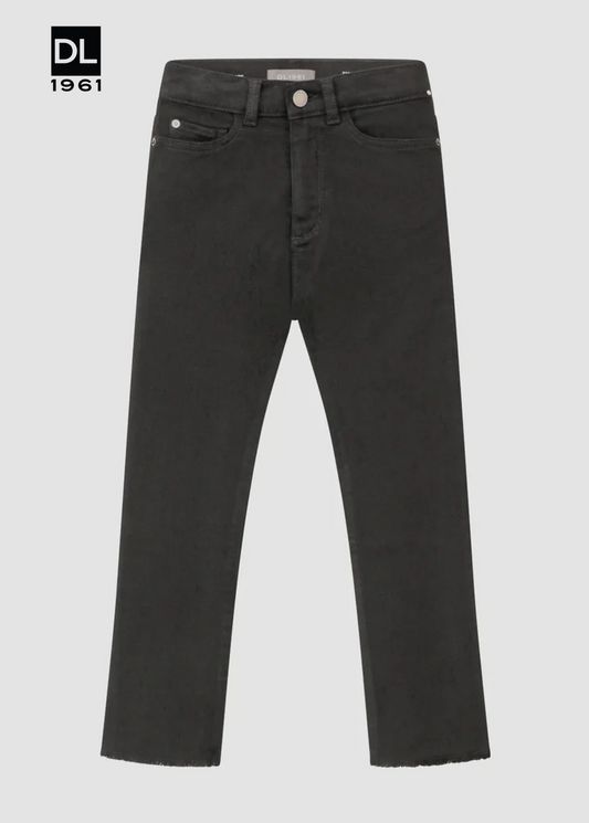 Emie Straight High Rise Black Jeans