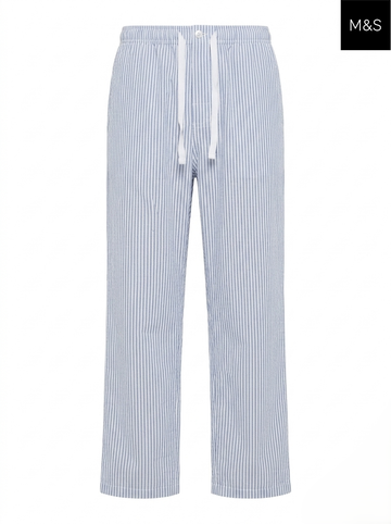 M&S Nightwear Relaxed Fit Cotton Trouser