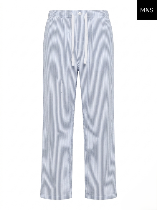 M&S Nightwear Relaxed Fit Cotton Trouser