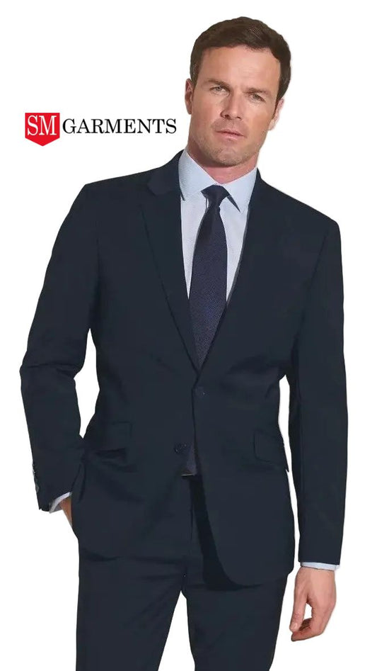 مینز دی کلاسک نیوی بلیو بزنس سوٹ بلیزر لمبی لمبائی