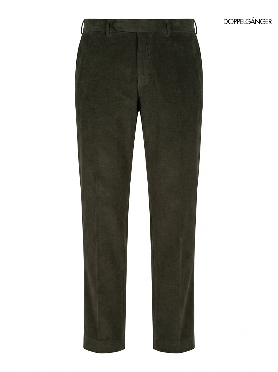Doppelganger Men's Classic Trousers Velvet Regular Fit