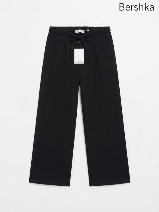Bershka Relaxed-Fit Drawstring Trousers