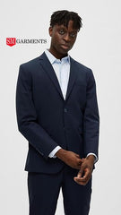 Mens Navy Formal Premium Blazer Regular Length