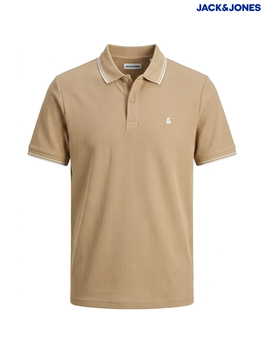 JJ Mens Austin Polo Waffle