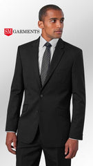 Mens Black Premium Blazer Long Length