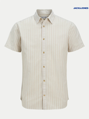 JJ Shirt Joshua Beige Comfort Fit