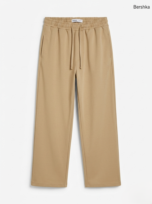 Bershka Straight-Leg Drawstring Lounge Pants