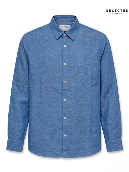 Selected Homme Men Cotton Shirt