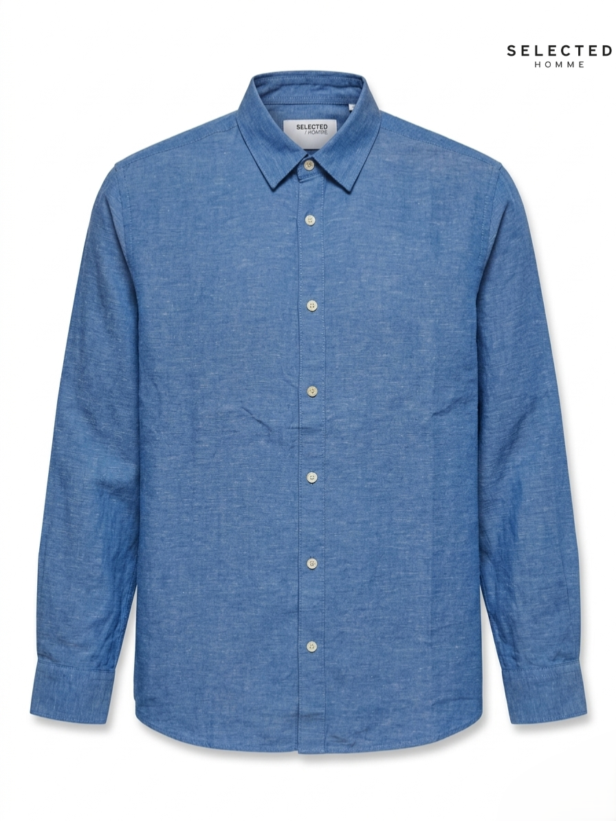 Selected Homme Men Cotton Shirt