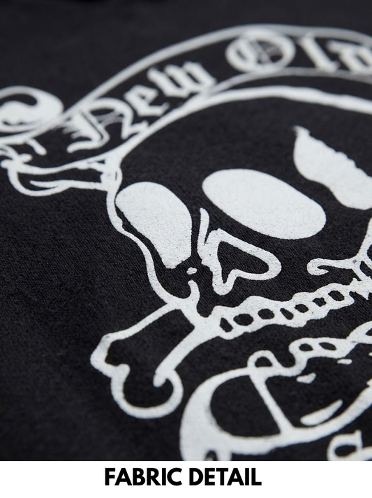Boys BRANDED Pullover Hoodie with "New Old School" Graphic Print