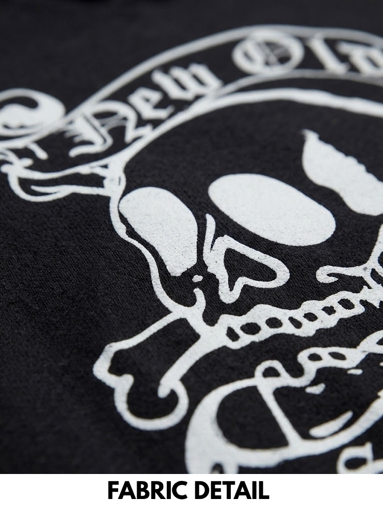 Boys BRANDED Pullover Hoodie with "New Old School" Graphic Print