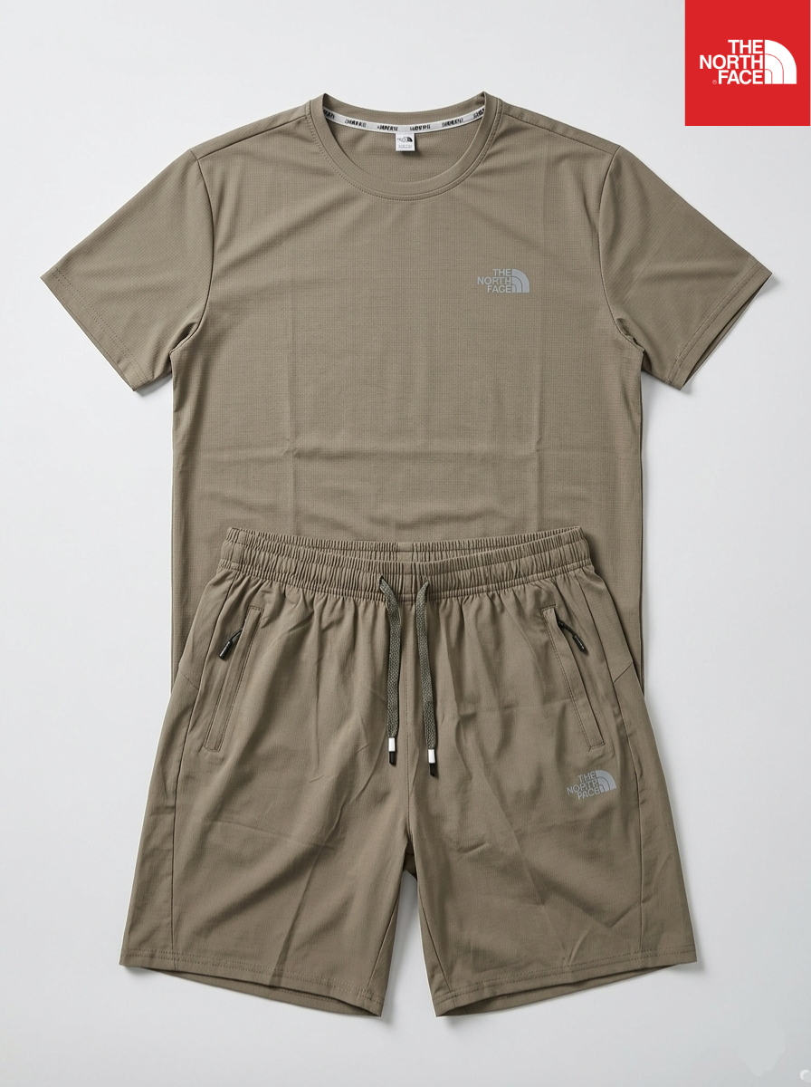 North Face Men's Activewear Performance T-Shirt and Shorts Set